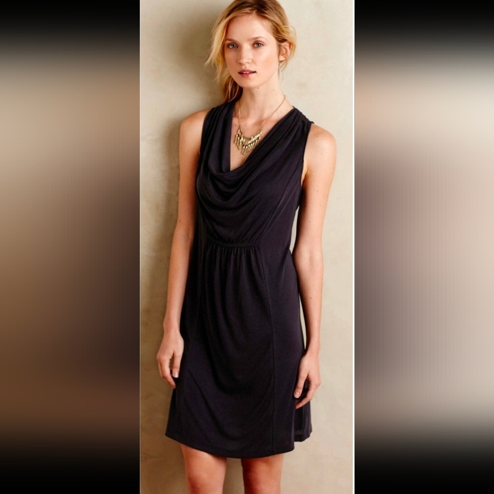 Maeve Anthropologie Modal Blend Cowl Sleeveless Dress